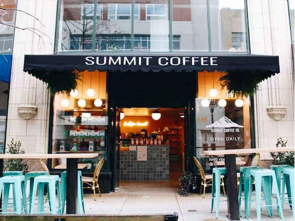 Summit Coffee storefront before being claimed on drivel